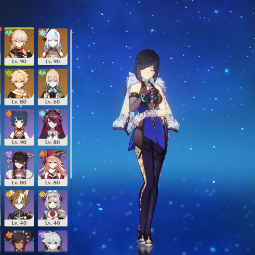 90LVL⭐Keqing(C3)🔥Jean(C1)⭐Kamisato Ayaka🔥Yelan⭐Shenhe🔥Kaedehara Kazuha⭐Raiden Shogun🔥Sangonomiya Kokomi⭐Qiqi💜NA💜2 |5 stars*  Weapons💜38 CHARACTERS 0